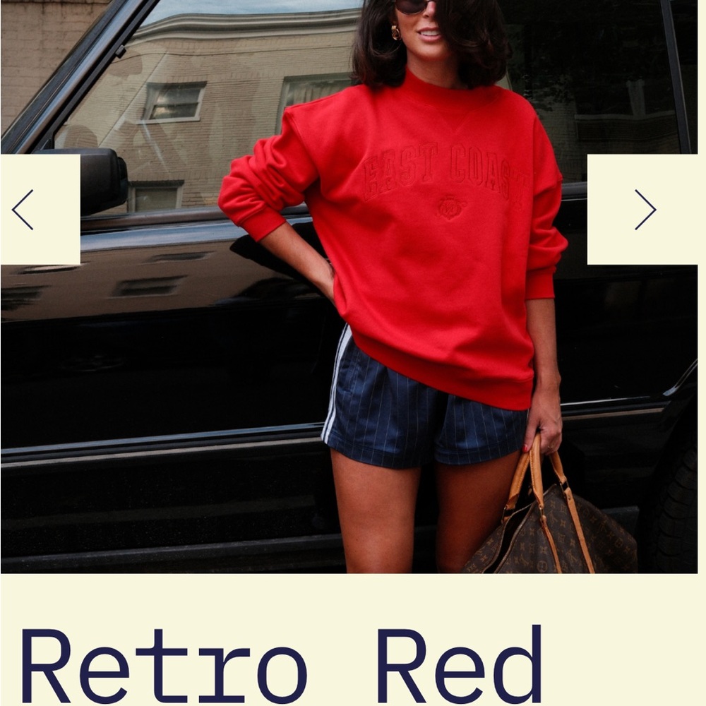 Memorial Days Retro Red Diana Crewneck S/M